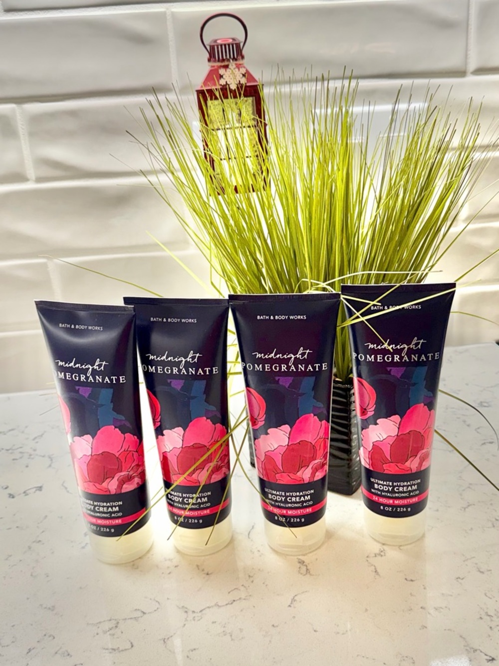 Bath & Body Works “DISCONTINUED “Midnight Pomegranate Body Cream - Black & Pink
